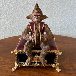 Vintage 1986 Phantom of the Opera Monkey Music Box With Box